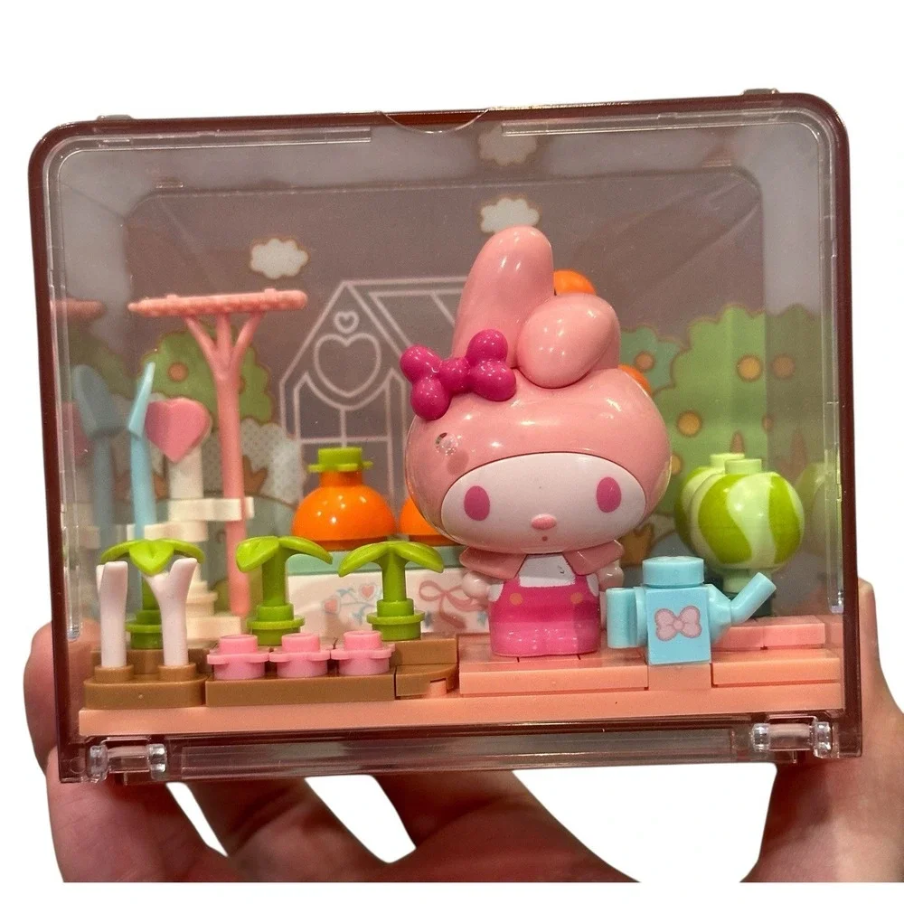 Sanrio MY MELODY Building Block‎ Sunshine Meadows Figure Toy Plush Keychain Lot